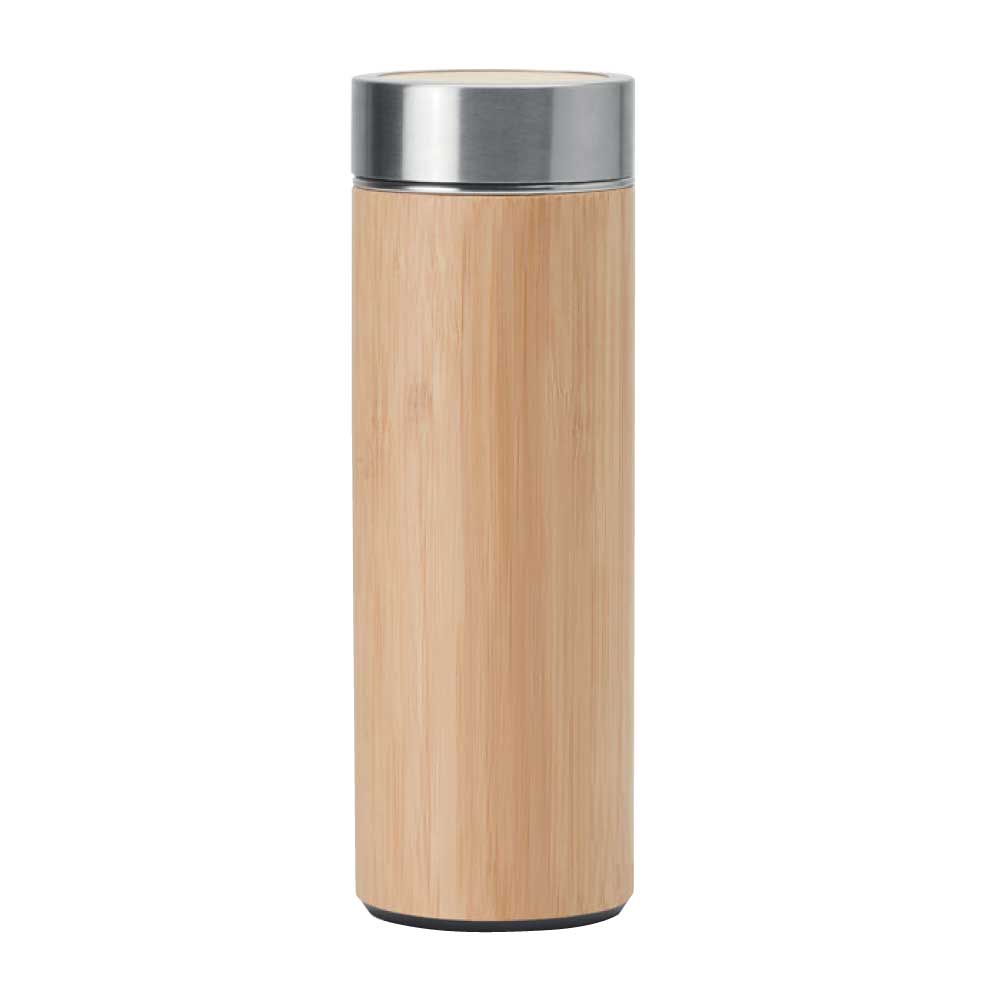 Stainless Steel Bamboo Flask - Image 2