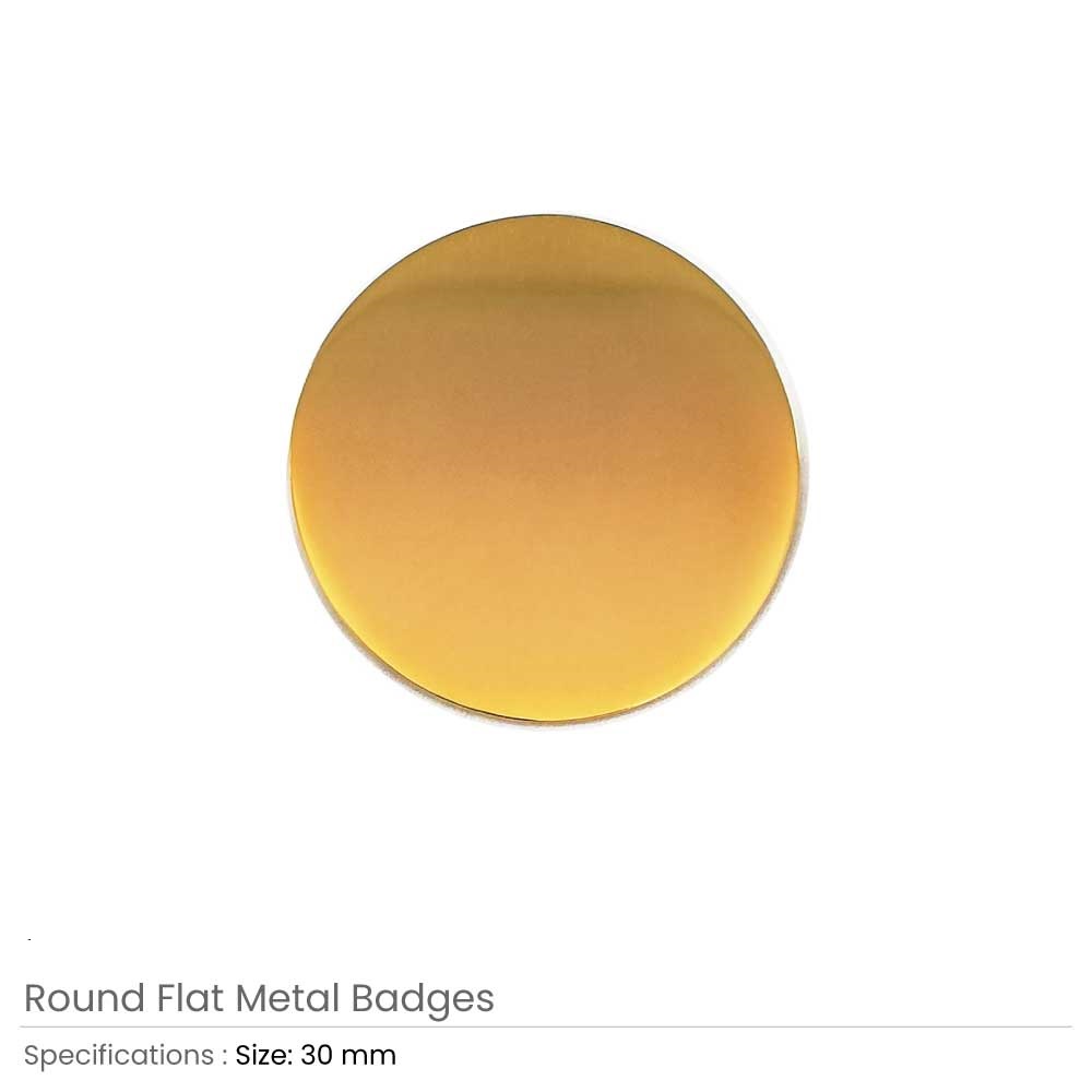 Round Flat Metal Badges 30mm - Image 3