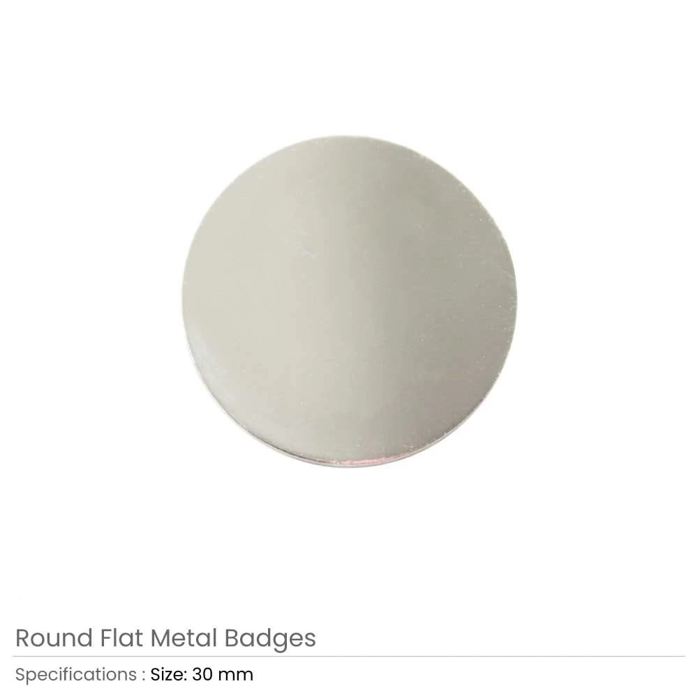 Round Flat Metal Badges 30mm - Image 4