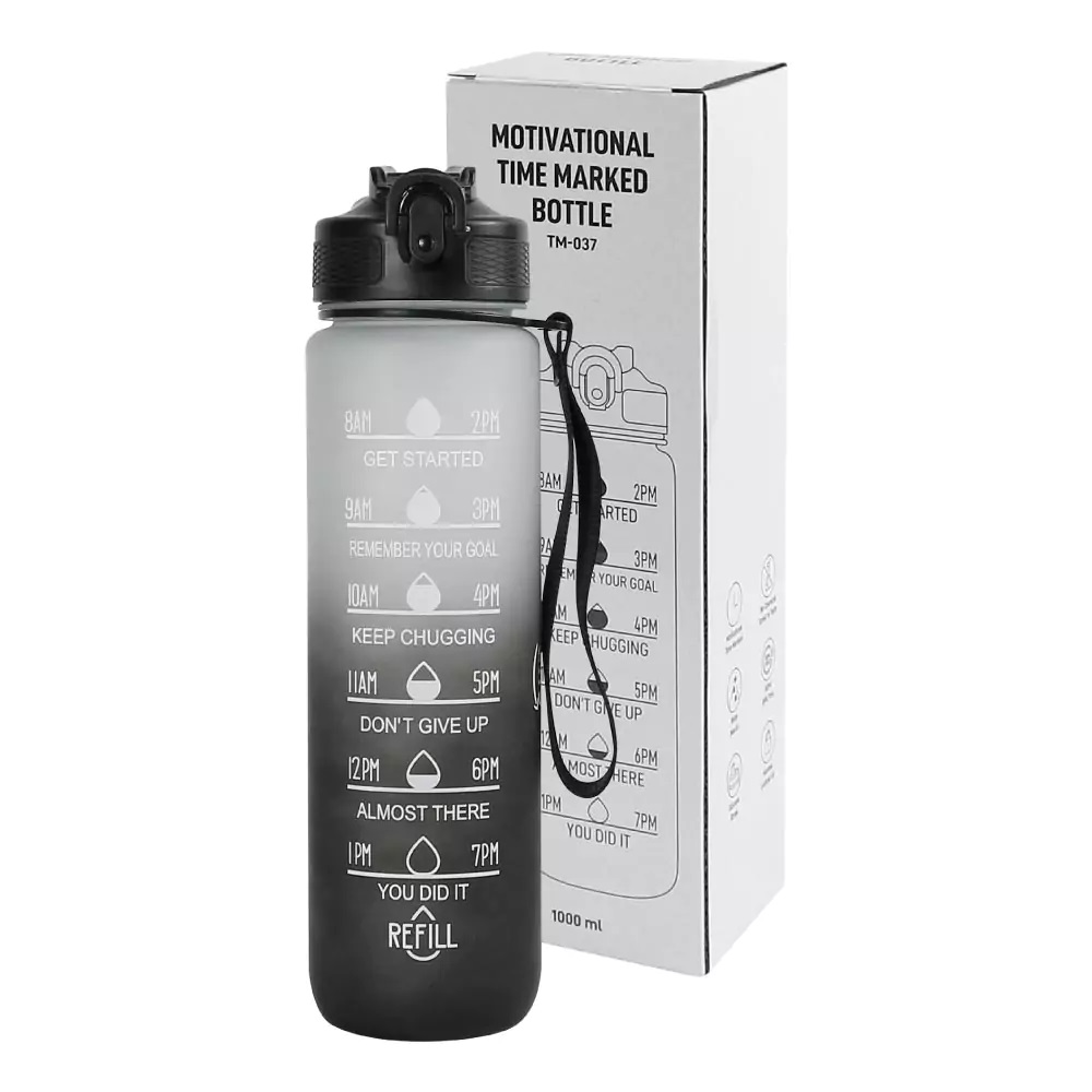 Motivational Time Marked Water Bottles 1000ml - Image 6