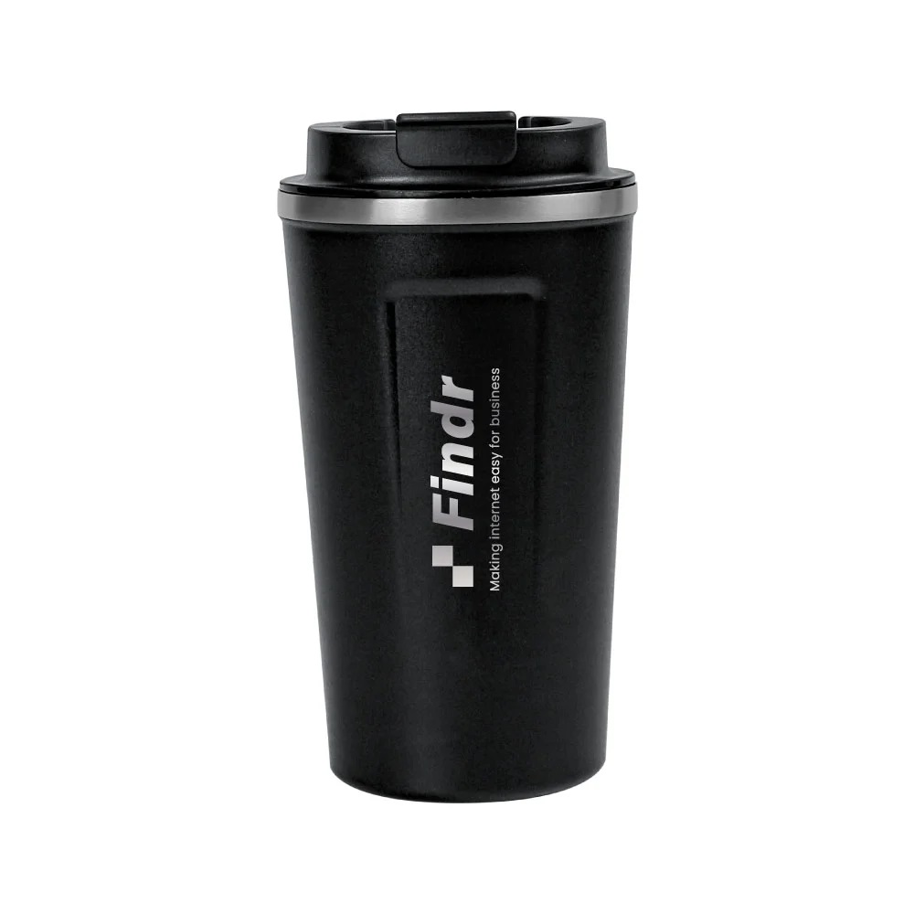 LED Temperature Display Black Tumblers Stainless Steel 510ml - Image 3
