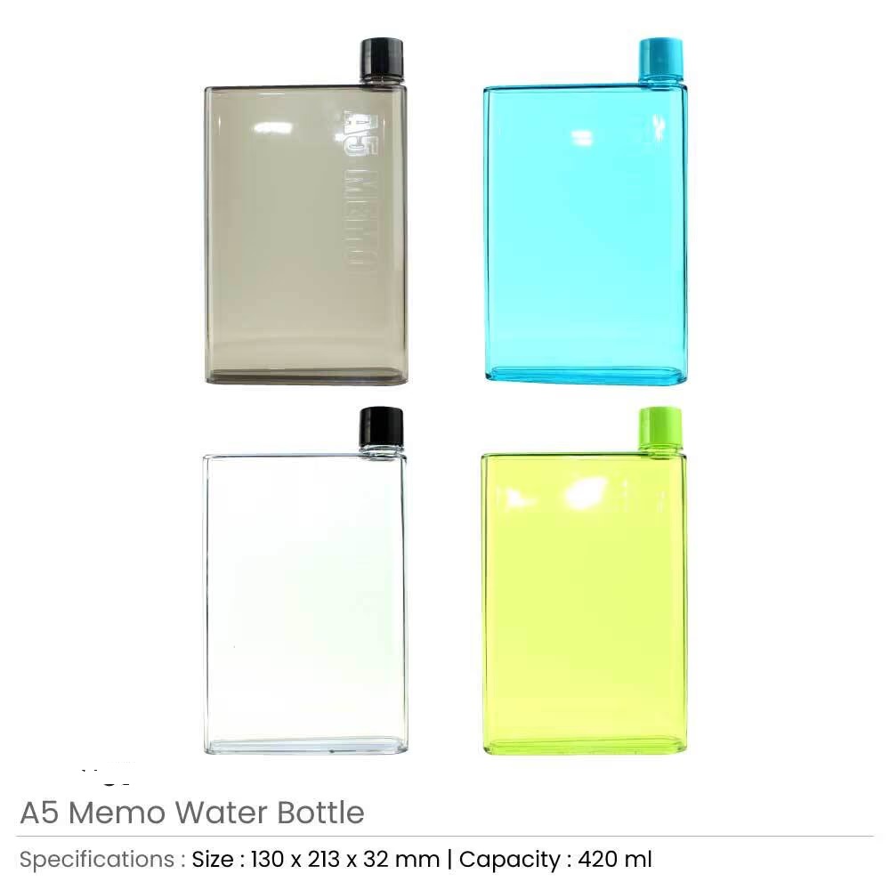 A5 Memo Water Bottles