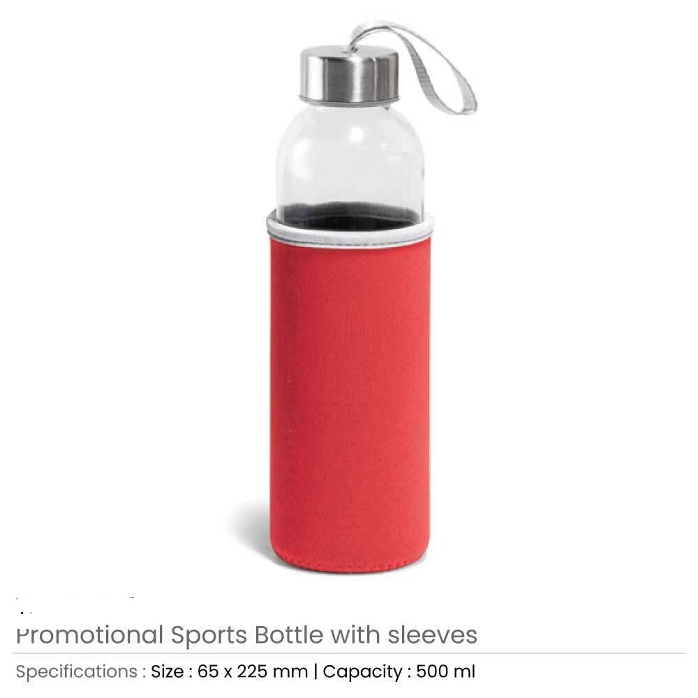 Promotional Glass Bottles with Sleeve 500 ml - Image 3