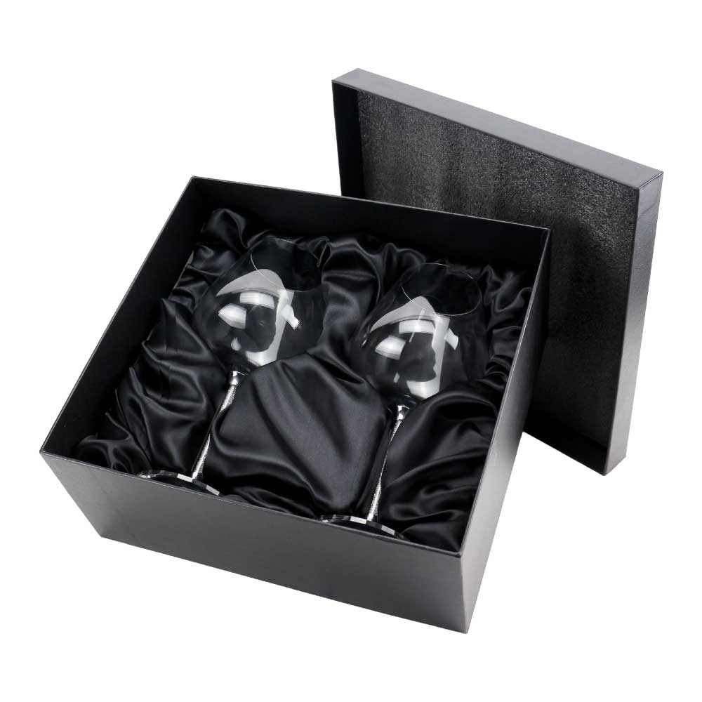 Wine Glass Gift Sets, 2 Pcs, 22 cm tall, with Gift Box - Image 4
