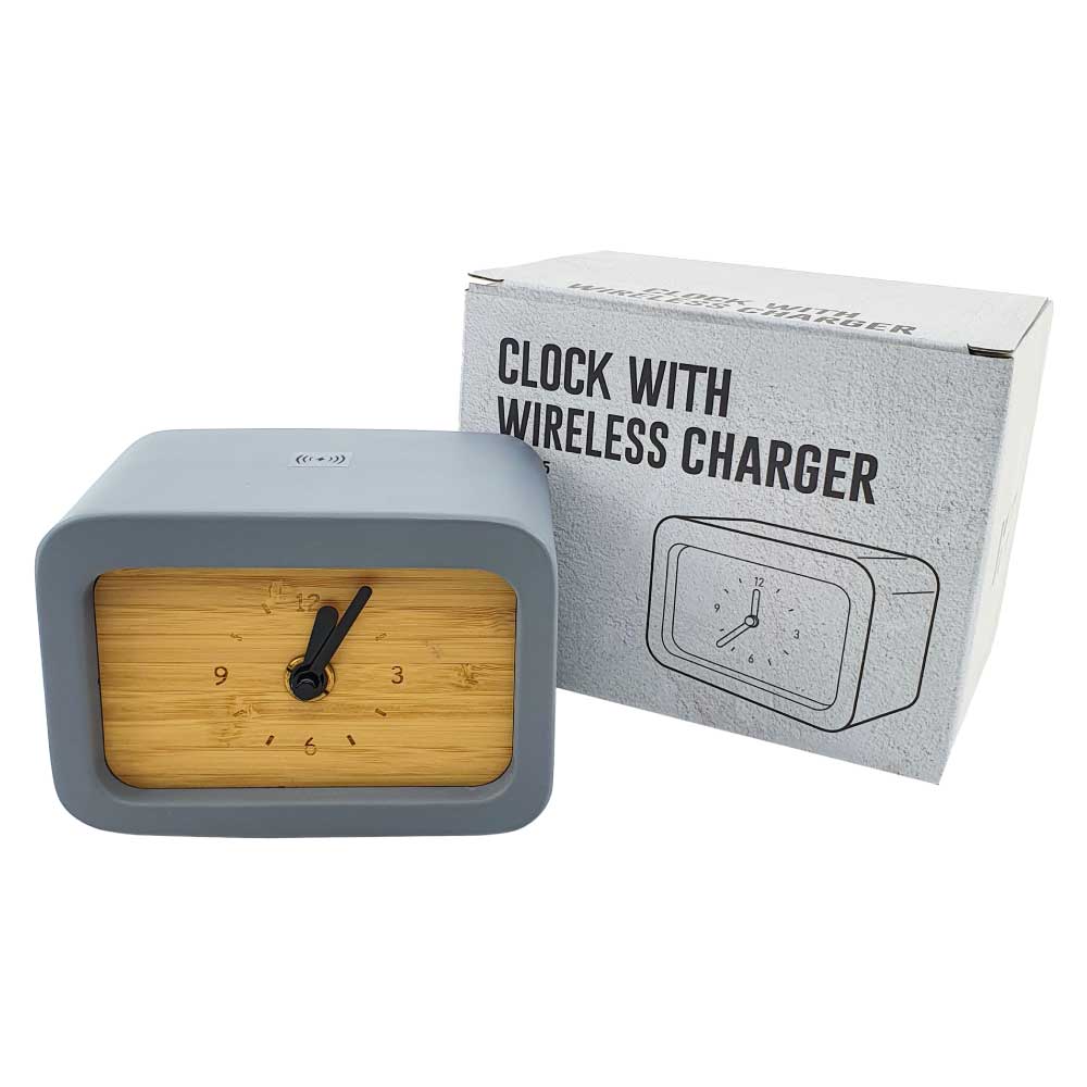 Eco-Friendly Wireless Charger with Clock 5W Output - Image 3