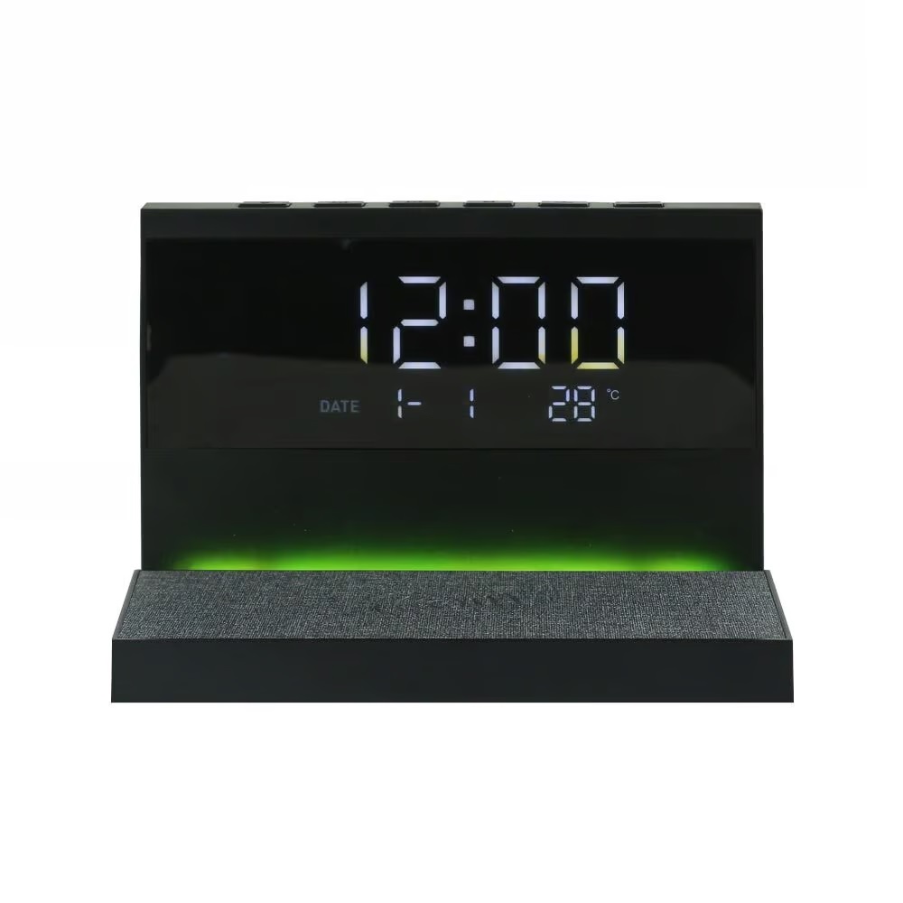 Dorniel Alarm Clock, 15W Wireless Charger & Night Light - Image 3