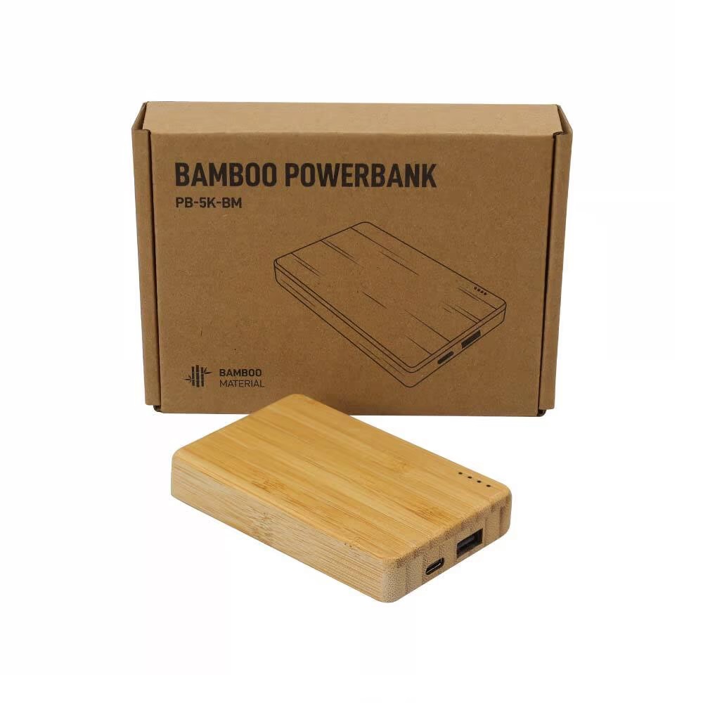 Bamboo Powerbank 5000 mAh Type C Input and Output - Image 5