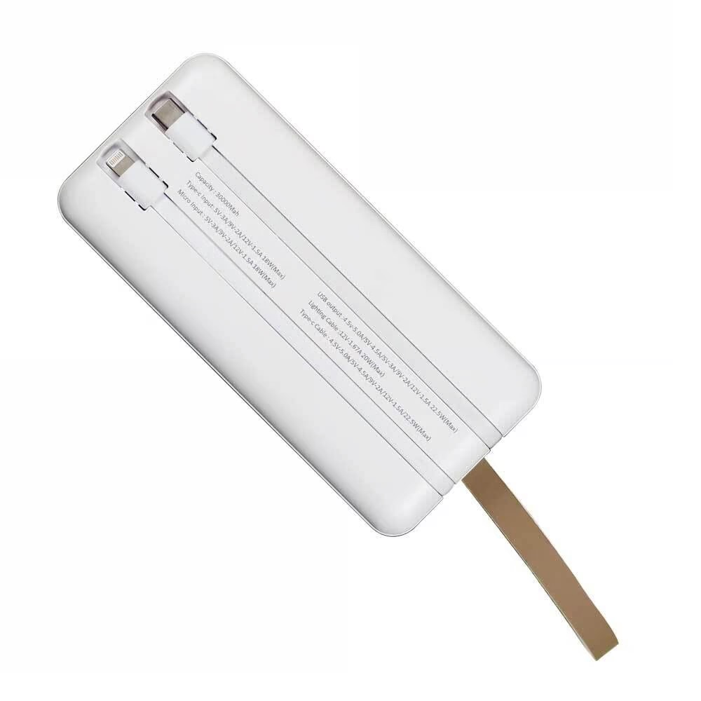 Fast Charging Powerbank 30,000 mAh with Flashlight - Image 6