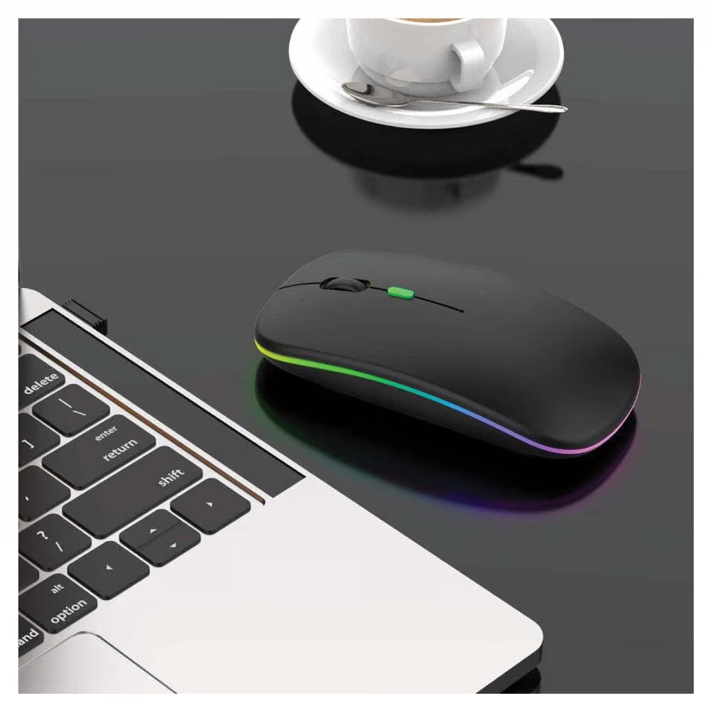Wireless Slim LED Mouse, Rechargeable & Silent - Image 5