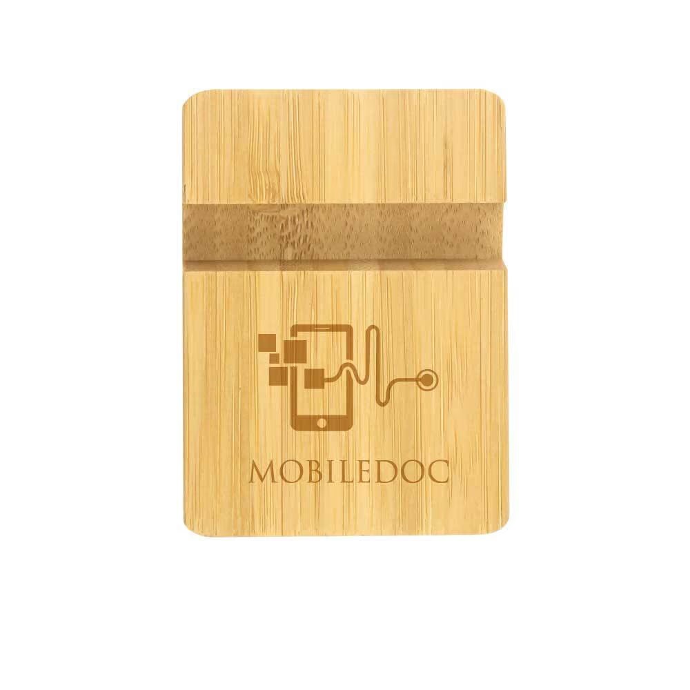 Bamboo Phone Stands with Two Different Slots - Image 2