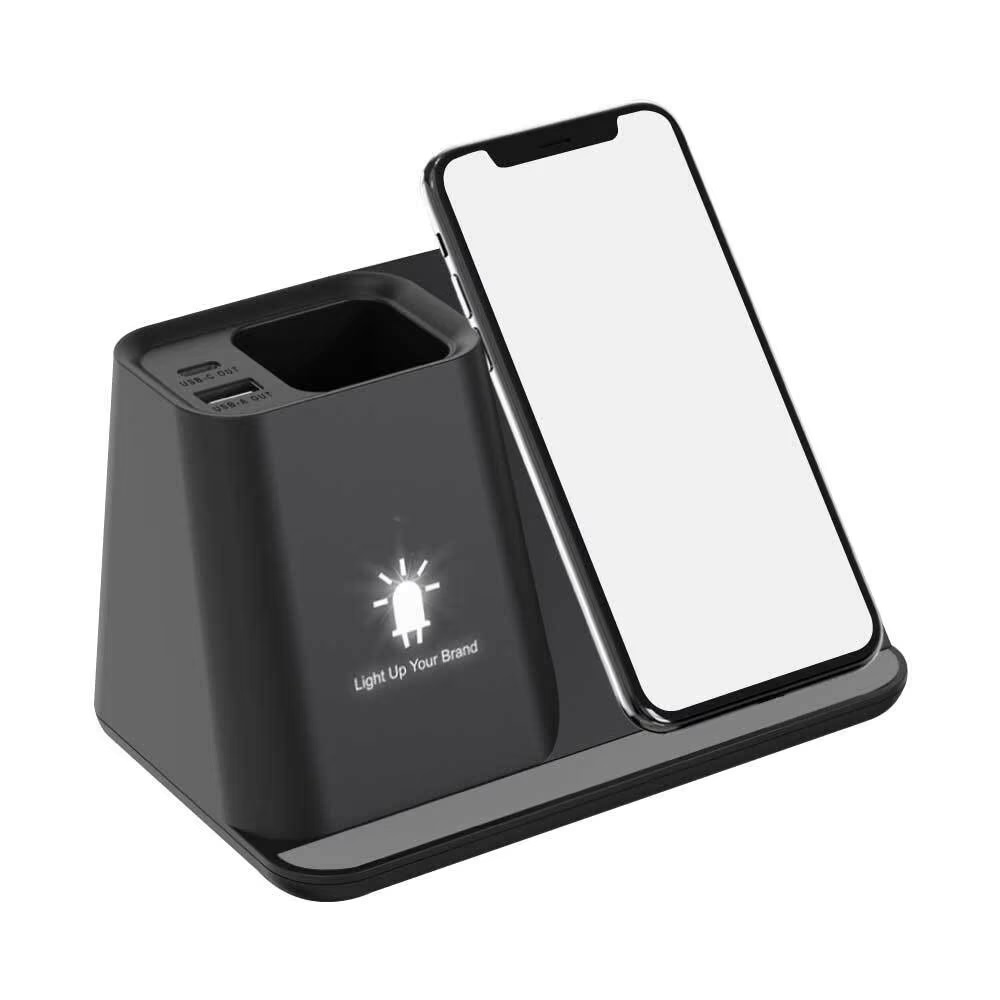 Desktop Pen Holder with 5W Wireless Charger - Image 2