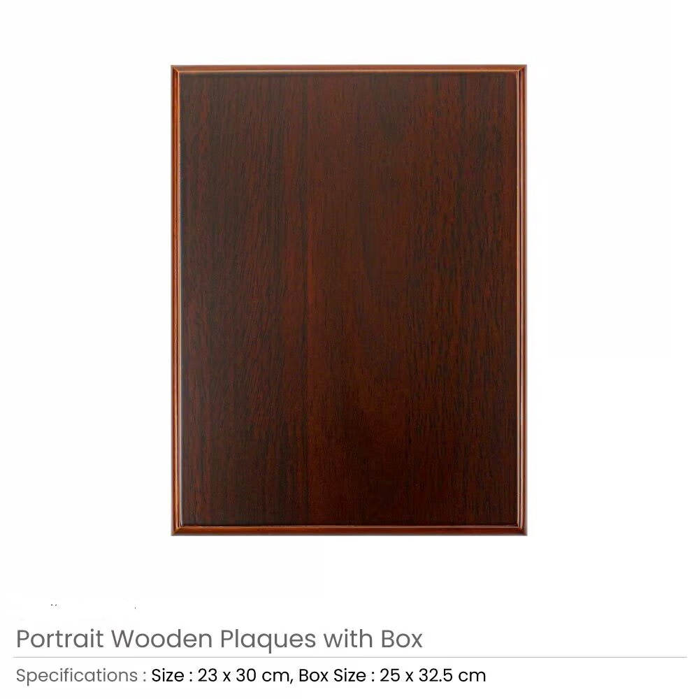 Portrait Wooden Plaques with Box - Image 2
