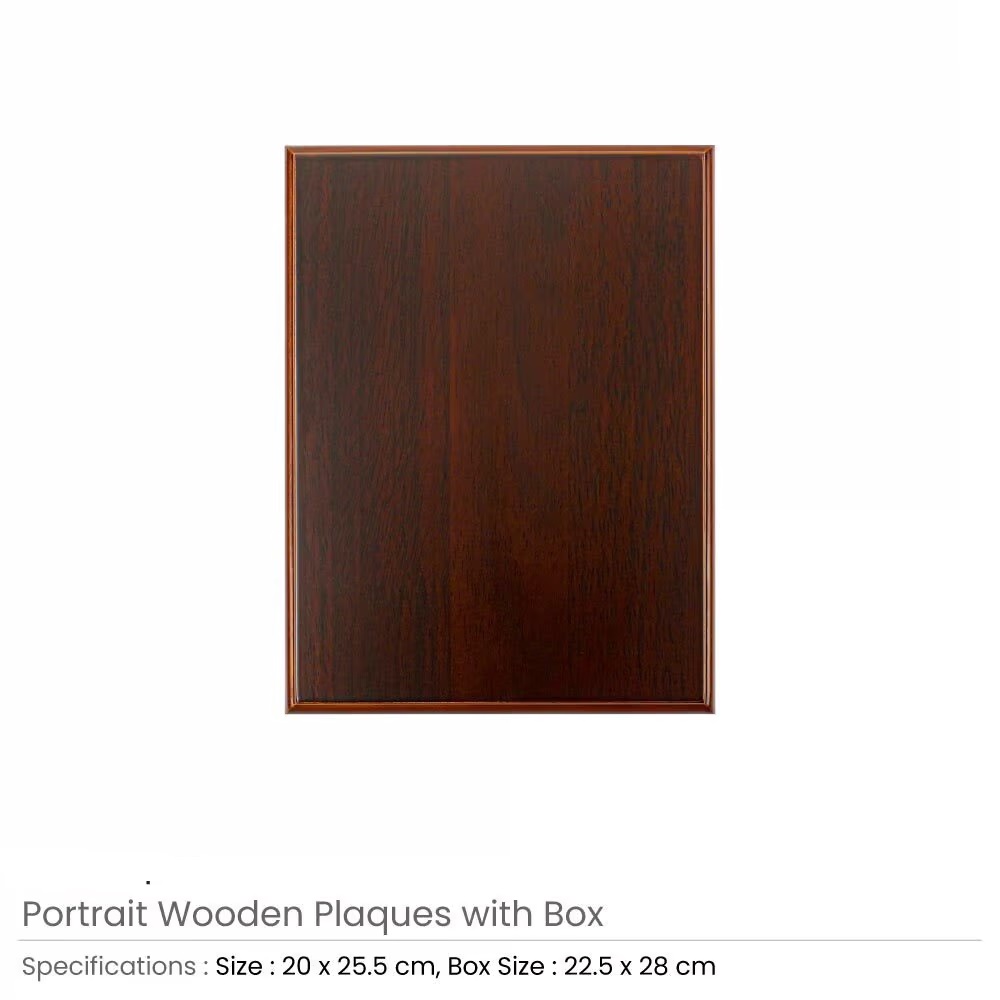 Portrait Wooden Plaques with Box - Image 3