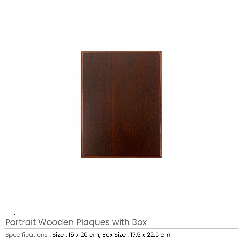 Portrait Wooden Plaques with Box - Image 4