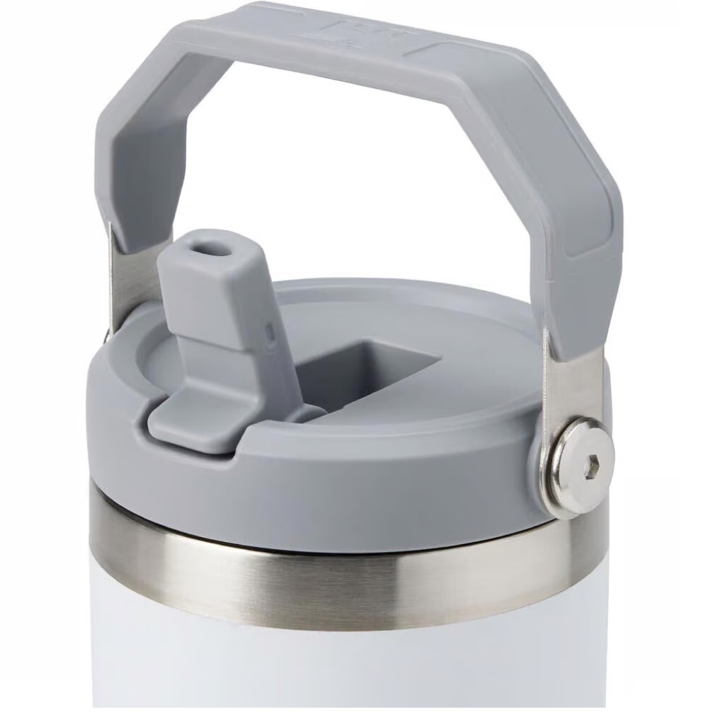 Tumbler with Handle & Straw SS Double Wall 900ml - Image 4