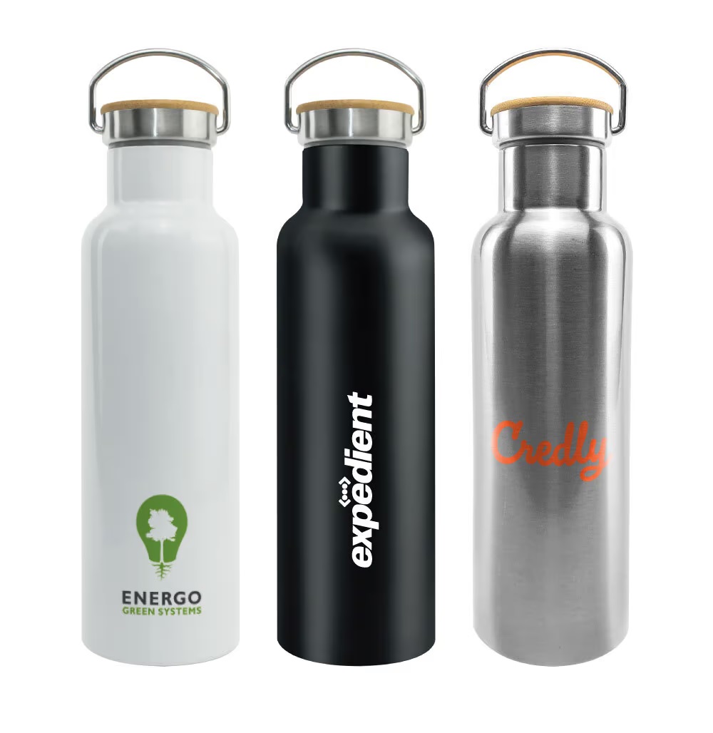 Stainless Steel Bamboo Flask - Image 5
