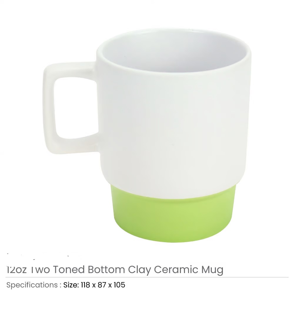 Ceramic Mugs with Bottom Clay in 12 Oz, Matte Finish - Image 6