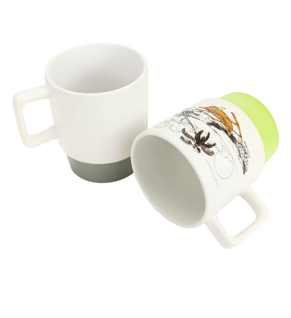 Ceramic Mugs with Bottom Clay in 12 Oz, Matte Finish - Image 9