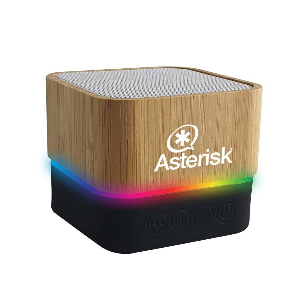 Cube Bamboo Bluetooth Speaker - Image 2
