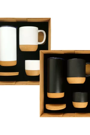 Cork Drinkware Gift Sets in a Cardboard Gift Box 360-GS-10-P