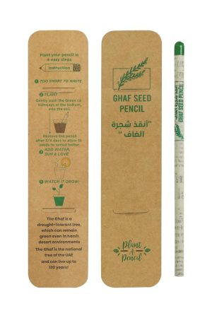Ghaf Seed Plantable Pencil in Single Pack Eco-Sleeve