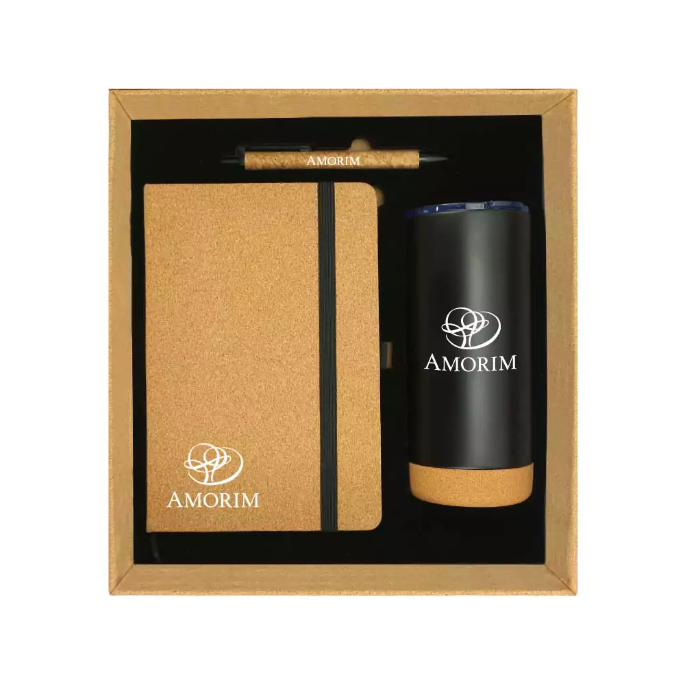 Cork Notebook Ball Pen and Tumbler Gift Sets 360-GS-021-P - Image 2