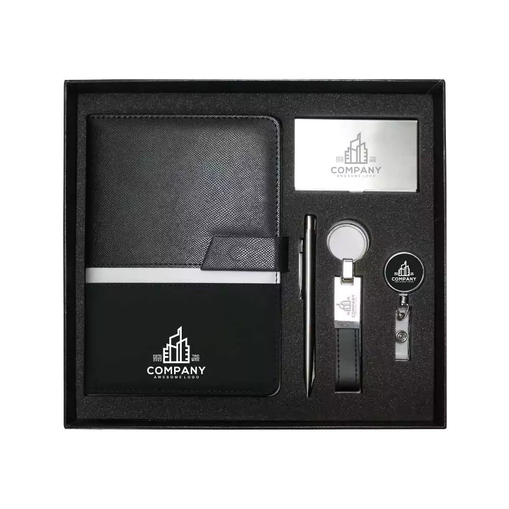 Office Gift Sets in a Black Cardboard Gift Box 360-GS-042-P - Image 2