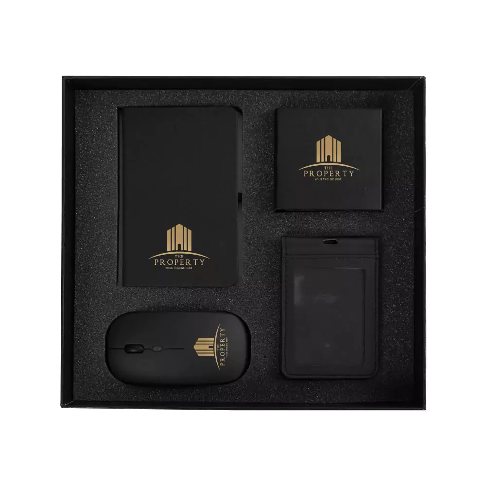 Office Gift Sets in a Black Cardboard Gift Box 360-GS-043-P - Image 2