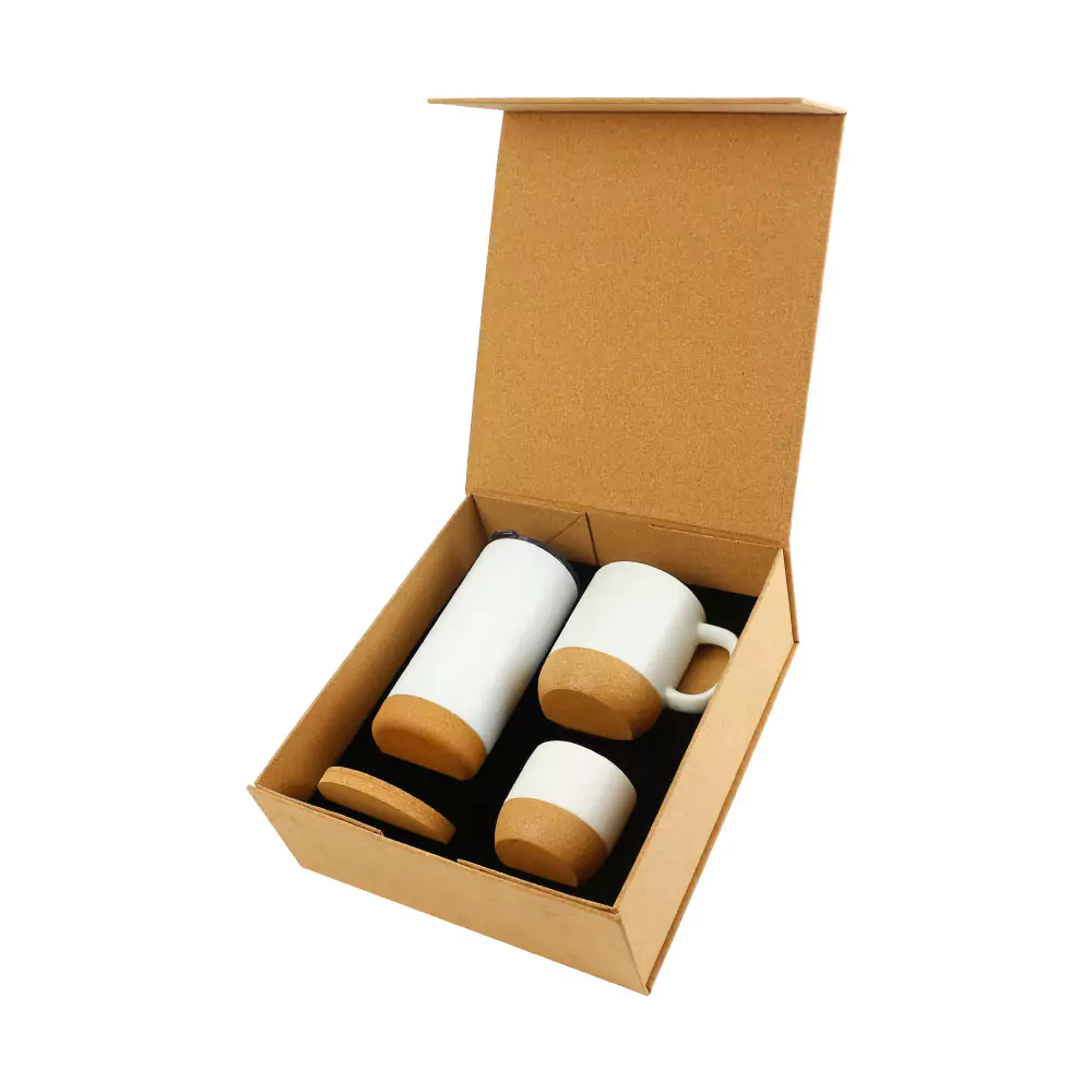 Cork Drinkware Gift Sets in a Cardboard Gift Box 360-GS-10-P - Image 6