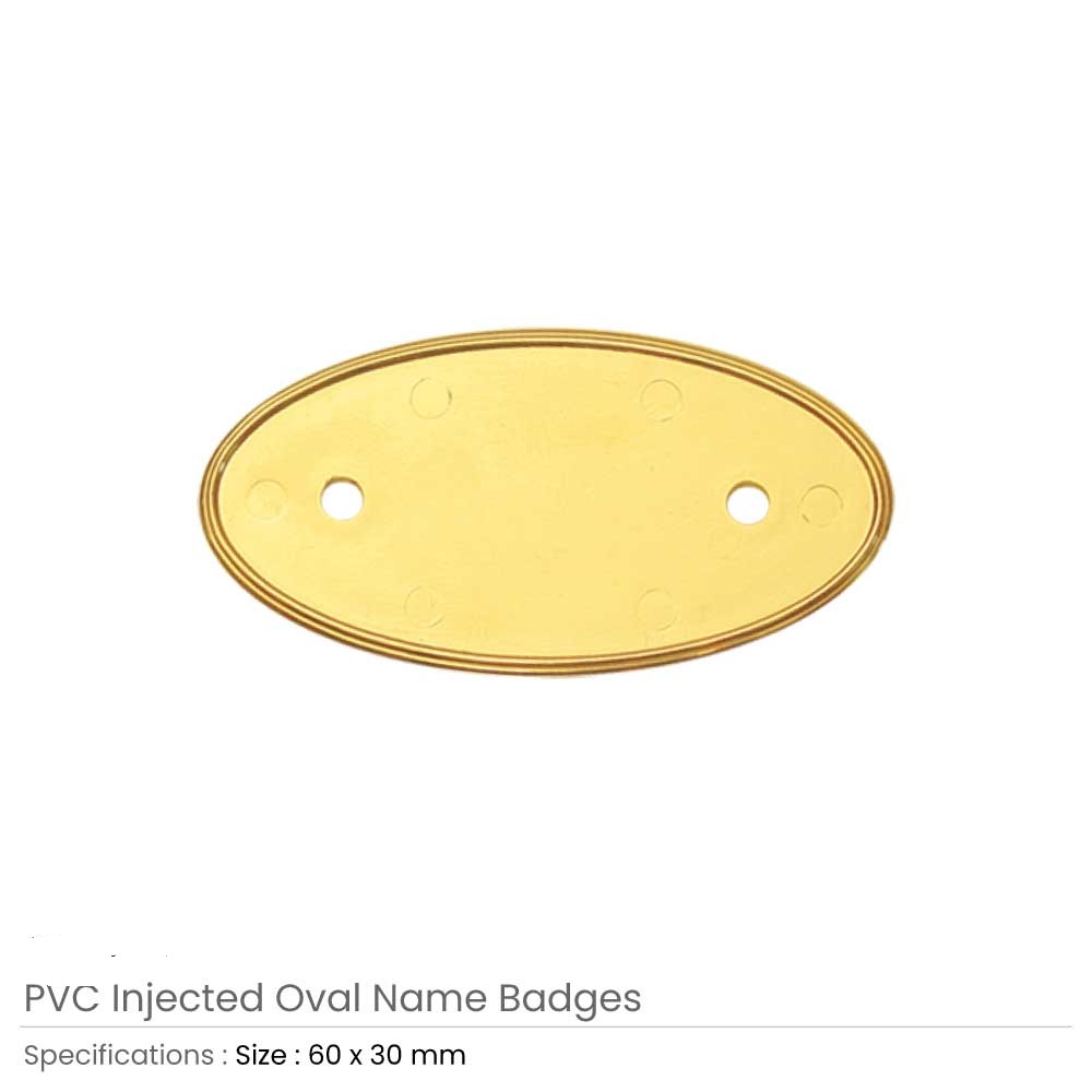 PVC Injected Oval Name Badges - Image 3
