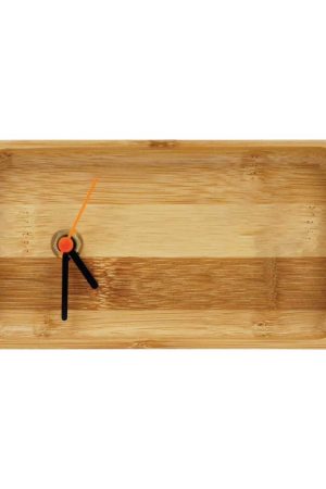 Eco-Friendly Rectangular Bamboo Desk Clock