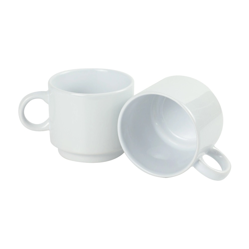 Ceramic Cups 10 Oz Glossy Finish White Color - Image 3