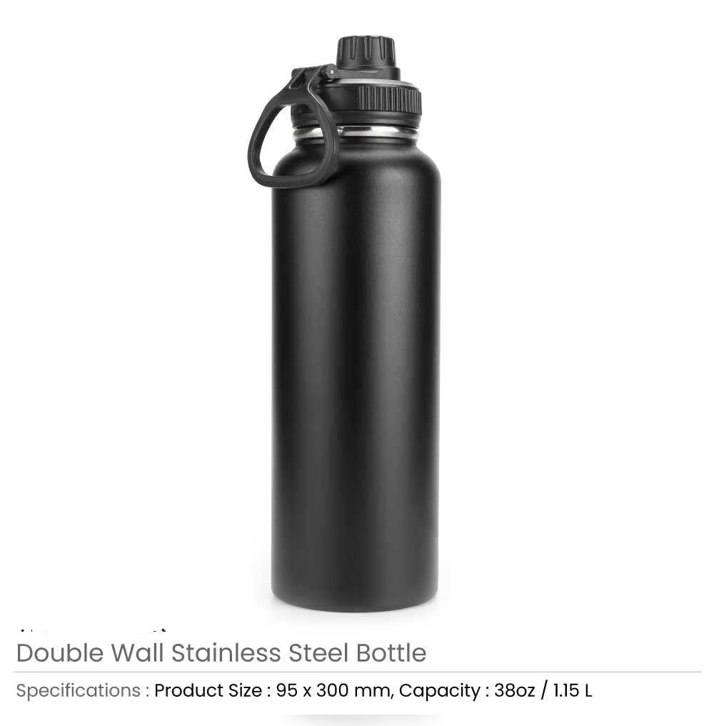 Double Wall Stainless Steel Bottles with Carry Handle - Image 3
