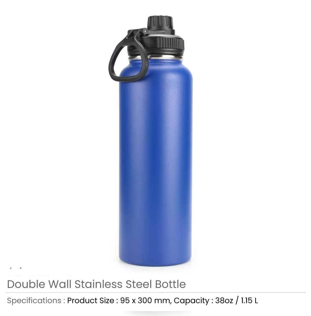 Double Wall Stainless Steel Bottles with Carry Handle - Image 2
