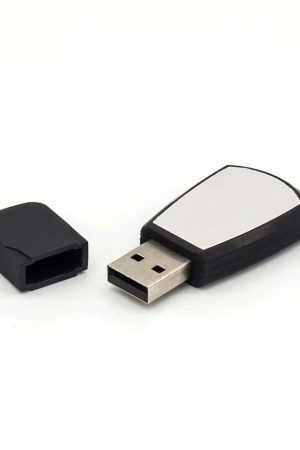 Black Rubberized USB Flash