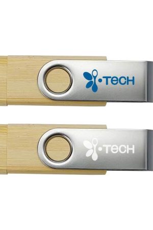 OTG Bamboo Swivel USB Flash Drives 32GB Type C