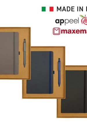 Appeel A5 Notebook and Maxema Dot Recycled Pen Italian Gift Sets