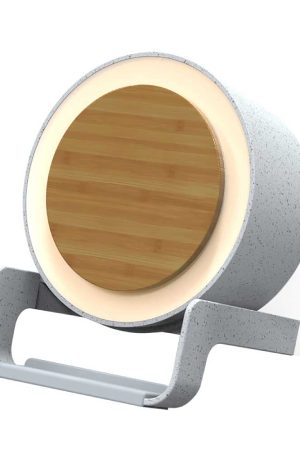BT Speakers with 10W Wireless Charging & Night Lamp