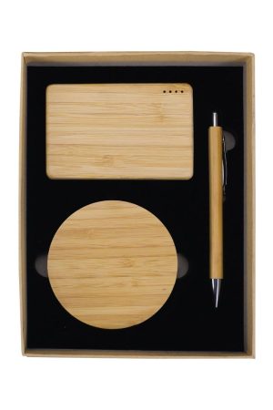 Bamboo Tech Gift Sets in Kraft Gift Box