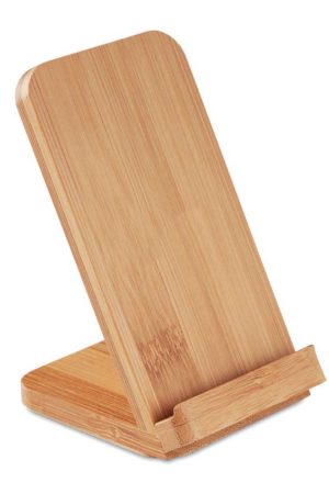 Eco-Friendly Bamboo 10W Wireless Charger Stand