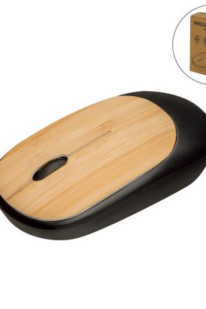 Bamboo Wireless Mouse in Black Color