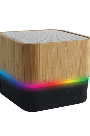 Cube Bamboo Bluetooth Speaker