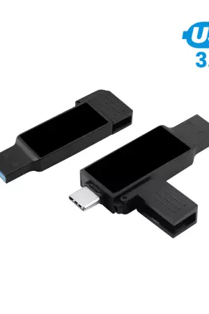 Black OTG USB with LED Logo 32GB V. 3.0 Type C