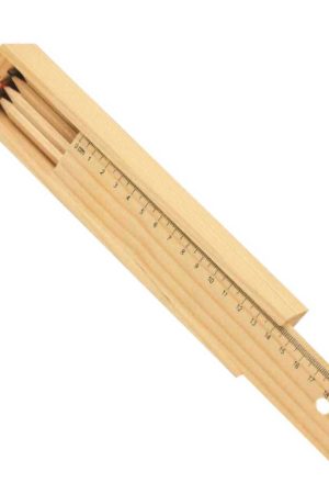 Colored Pencils Set with Wooden Box