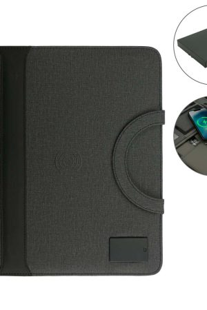 Dorniel Portfolio A4, Wireless Powerbank 8000mAh & LED Logo