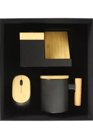Bamboo Gift Sets in Black Cardboard Box 360-GS-025-P