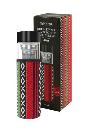 Double Wall Glass Bottles with SADU Sleeve 500ml