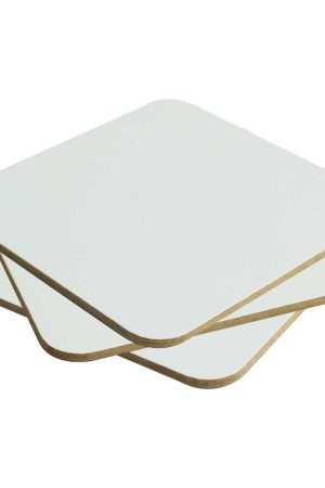 Hardboard Tea Coasters Size: 9 x 9 cm
