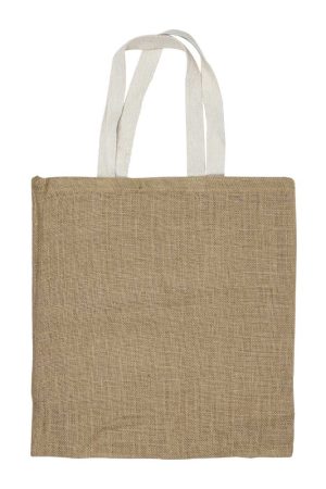 Jute Bags with White Handles, Long-lasting & Eco-friendly