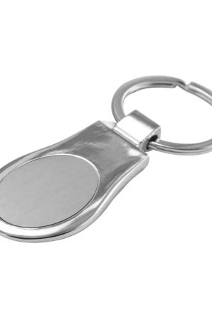 Oval Shaped Metal Keychains